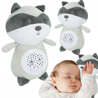 SZUMIŚ INTERAKTÍVNY SNUMPY BEAR LED STARS PROJEKTOR RACOOC CUDDLE HRAČKA
